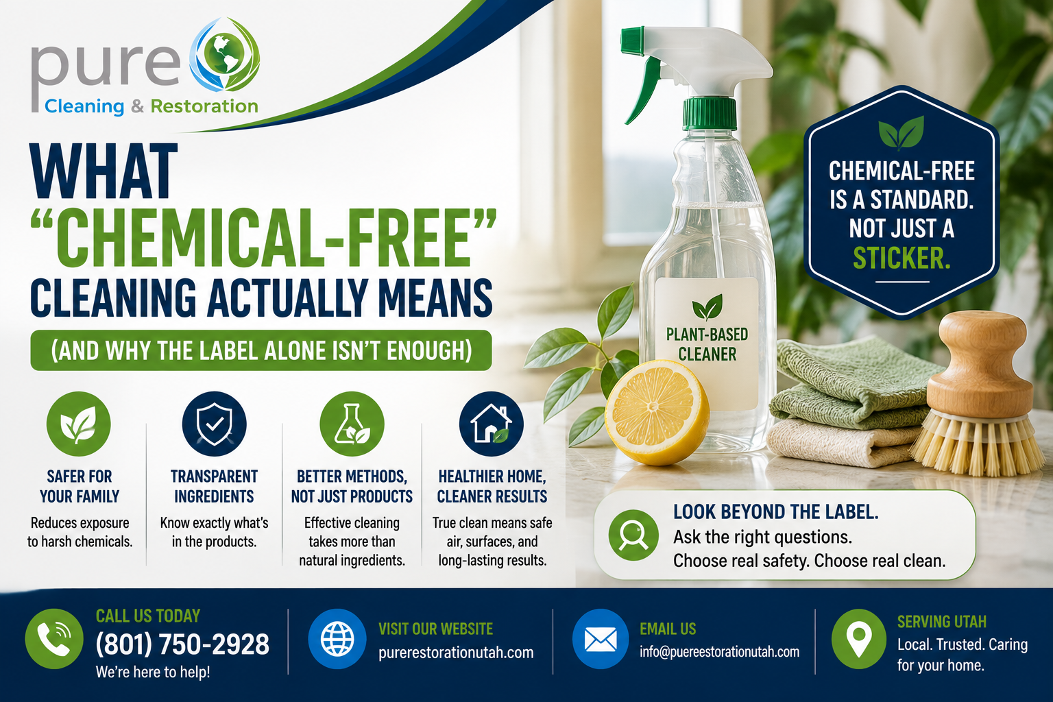 What "Chemical-Free" Cleaning Actually Means (And Why the Label Alone Isn't Enough)